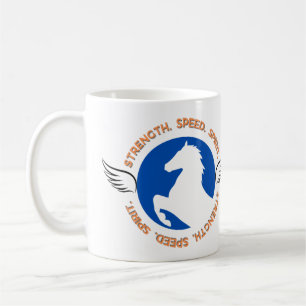 Taza De Café Espíritu de velocidad de fuerza - Emblema de poten