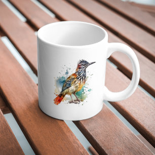 Taza De Café Espíritu del Desierto, Correcaminos en Acuarela
