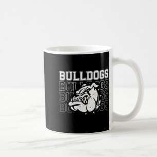 Taza De Café Espíritu escolar Bulldogs mascota fanático de depo
