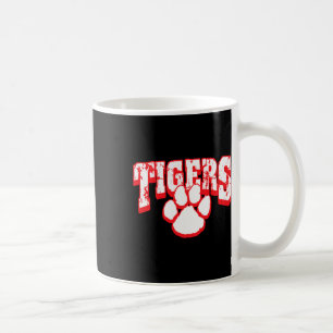 Taza De Café Espíritu Escolar de Tigres Regreso a la Escuela R