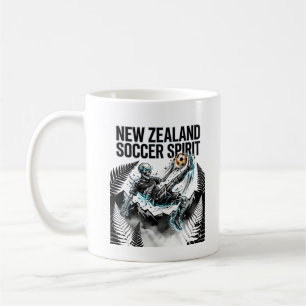Taza De Café Espíritu Fútbol Esqueleto Delantero Naciones Nueva