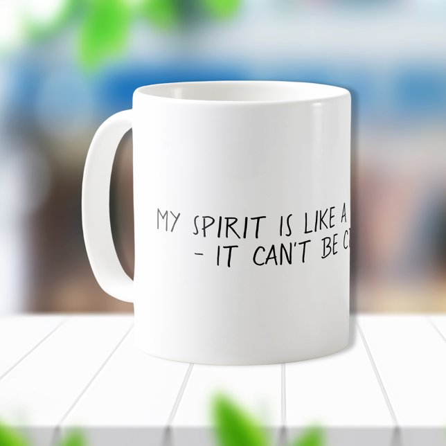 Taza De Café Espíritu gracioso como una cucaracha vergonzosa ci (Subido por el creador)