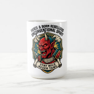 Taza De Café Espíritu indómito y rebelde fiero de nacimiento