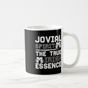 Taza De Café Espíritu Jovial Verdadera Esencia Irlandesa Cervez