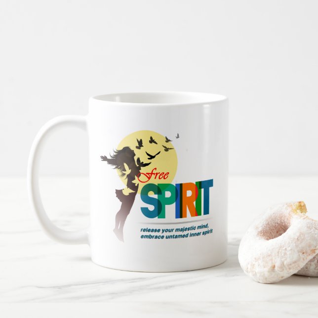 Taza De Café Espíritu libre | 13# Classic Mug (Con donut)