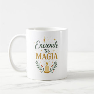 Taza De Café ✨ “Espíritu Navideño” – Diseño Caligráfico Festivo