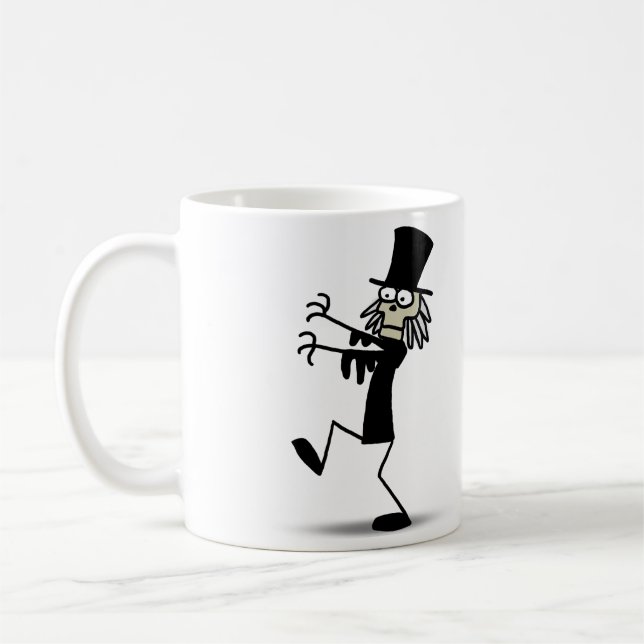 Taza De Café Espíritu necrófago del Doodle del mago 101 (Izquierda)