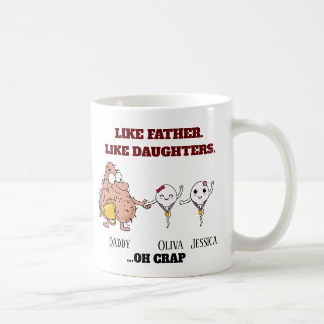 Taza De Café Espíritu pequeño como padre como hija hasta 2  (Derecha)