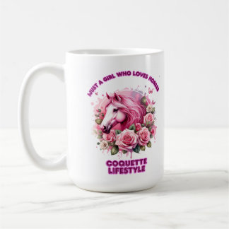 Taza De Café "Espíritu Rosa salvaje" Mujer Coqueta Camiseta