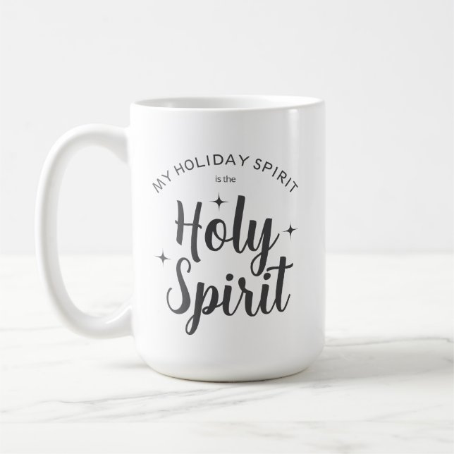 Taza De Café Espíritu Santo Festividad de Navidades religiosos (Izquierda)