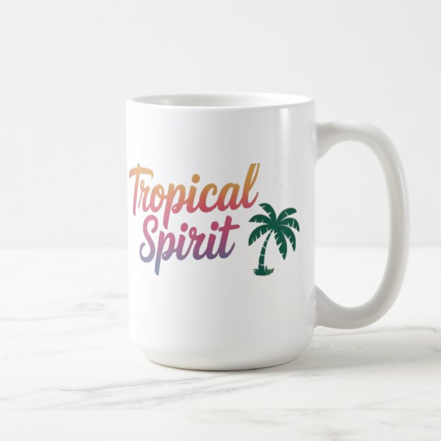 Taza De Café Espíritu tropical (Derecha)