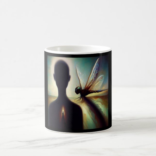 Taza De Café Espíritus Animal Dragonfly 1 (Centro)