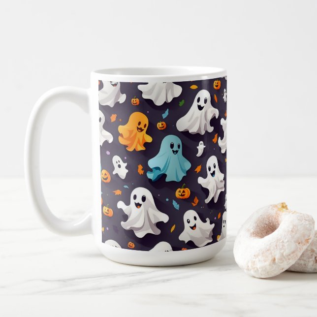 Taza De Café Espíritus felices (Con donut)