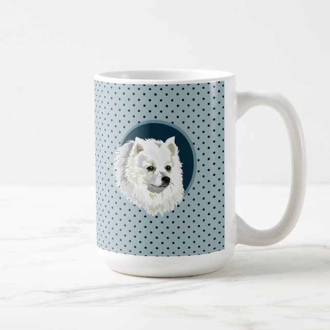 Taza De Café Espitz japonés de perro (Derecha)