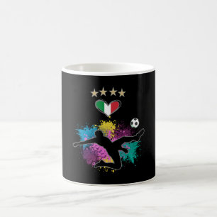 Taza De Café Esplash de la bandera de la camiseta del hincha de
