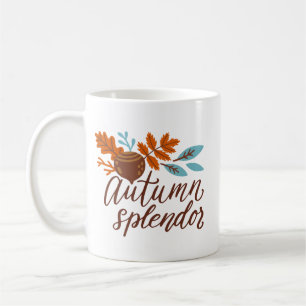 Taza De Café Esplendor estético de otoño con encanto minimalist