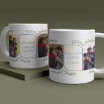 Taza De Café Esposa 3 Foto vertical Palabras amorosas Feminine<br><div class="desc">Un regalo de tazas fotográficas para tu esposa, novia o prometida, por ejemplo, o es igual de fácil de personalizar para otra persona. La plantilla de fotos muestra 3 de tus fotos favoritas en formato vertical con esquinas redondeadas. Leído con una frase amorosa en un guión claro y escrito a...</div>