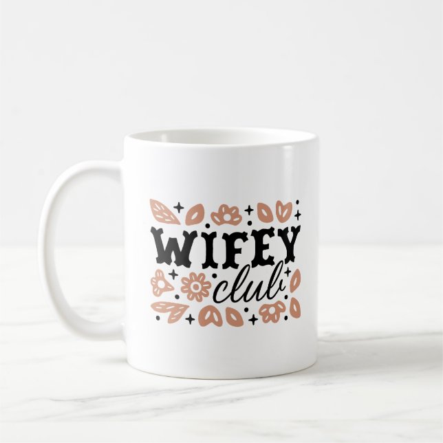 Taza De Café Esposa club cowboy esposa country cowgirl estética (Izquierda)