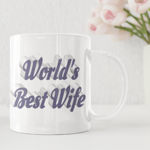 Taza De Café Esposa con medio texto gris