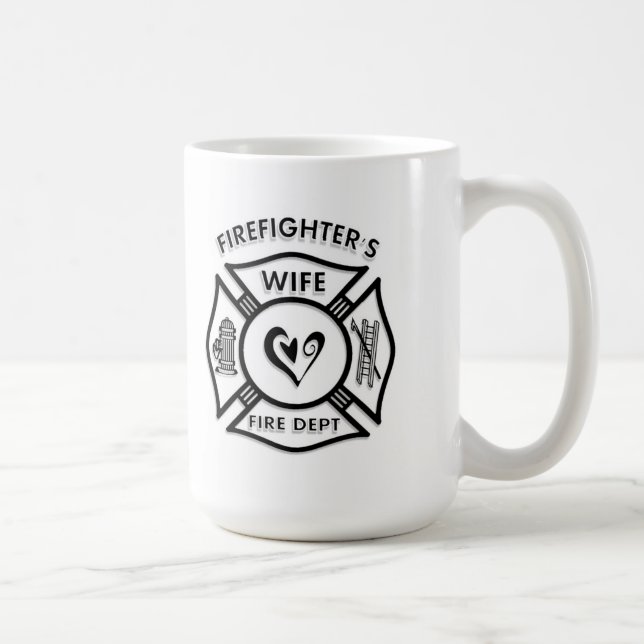 Taza De Café Esposa de los bomberos (Derecha)
