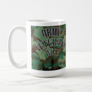 Taza De Café Esposa del veterano del ejército