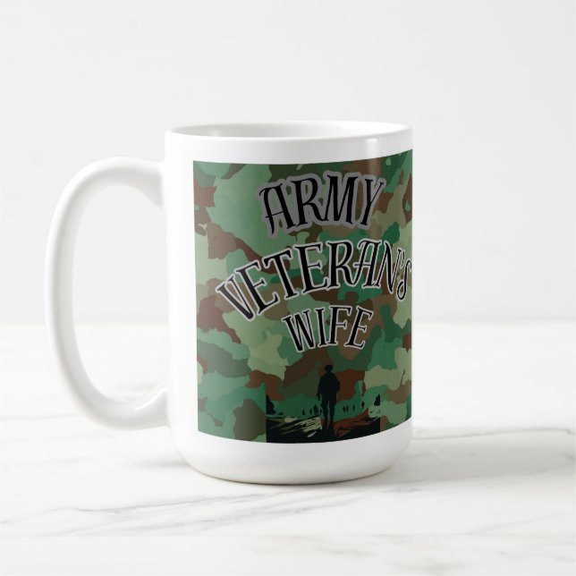 Taza De Café Esposa del veterano del ejército (Izquierda)