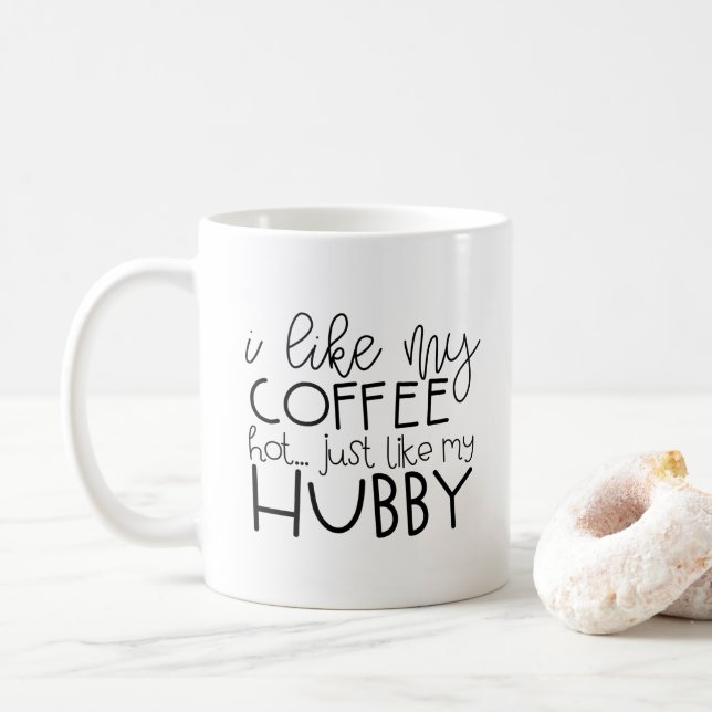 Taza De Café Esposa divertida (Con donut)