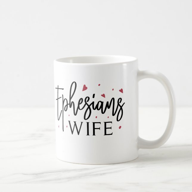 Taza De Café Esposa efesiana - Fe Inspiradora (Derecha)