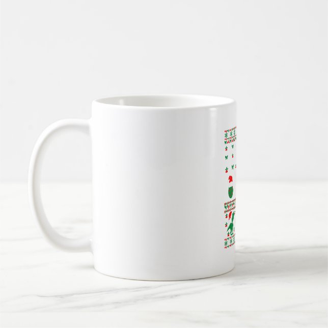 Taza De Café esposa elf navidades suéter feo (Izquierda)