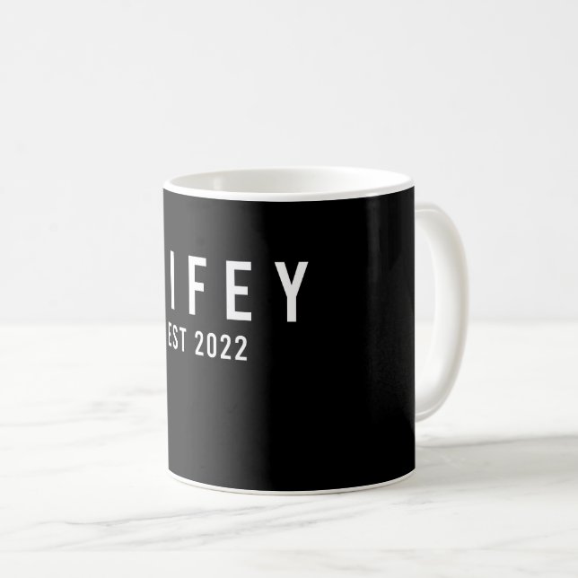 Taza De Café Esposa Est 2022 Novia Por Casarse Despedida de Sol (Anverso derecho)