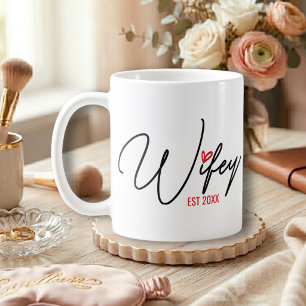 Taza De Café Esposa Estableció Personalizado