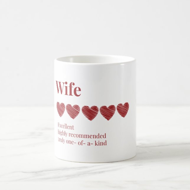 Taza De Café Esposa Excelente Mug muy recomendado (Centro)
