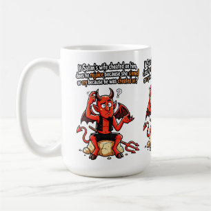 Taza De Café Esposa Infiel de Satanás Pecado Meme Divertido del