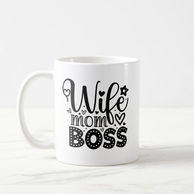 Taza De Café Esposa Mamá Boss (Izquierda)
