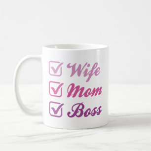 Taza De Café Esposa Mamá Boss