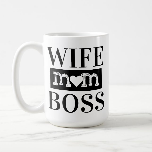 Taza De Café Esposa Mamá Boss (Izquierda)