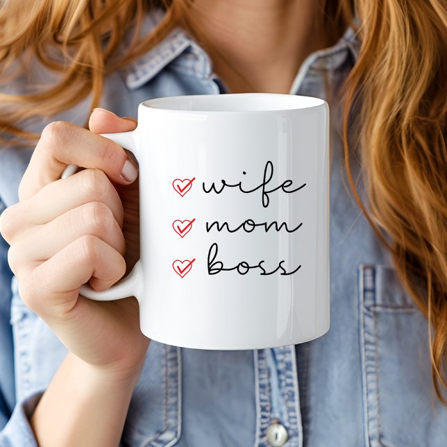 Taza De Café Esposa Mamá Boss (Subido por el creador)