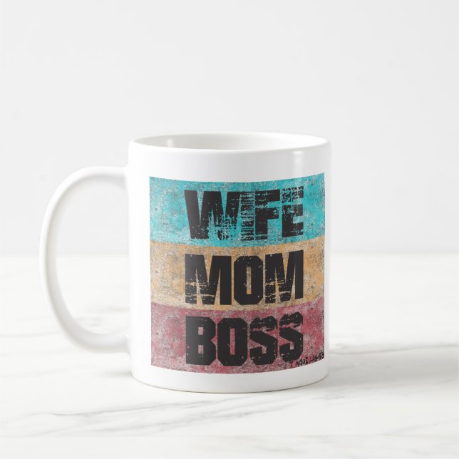 Taza De Café Esposa Mamá Boss (Izquierda)