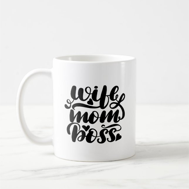 Taza De Café Esposa Mamá Boss (Izquierda)