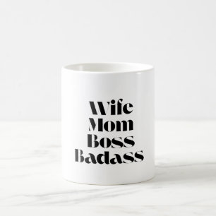 Taza De Café Esposa Mamá Boss Badass