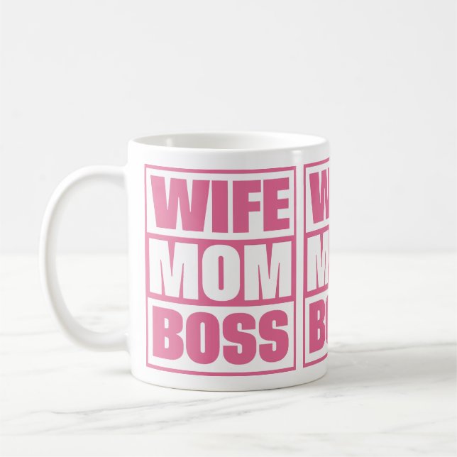 Taza De Café Esposa - Mamá - Jefe (Izquierda)