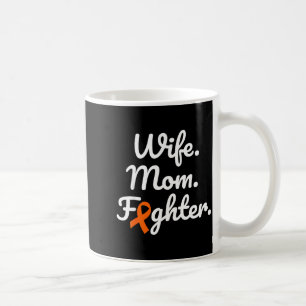 Taza De Café Esposa Mamá Luchadora Cinta de Conciencia de Escle