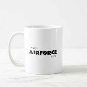 Taza De Café Esposa orgullosa de la fuerza aérea
