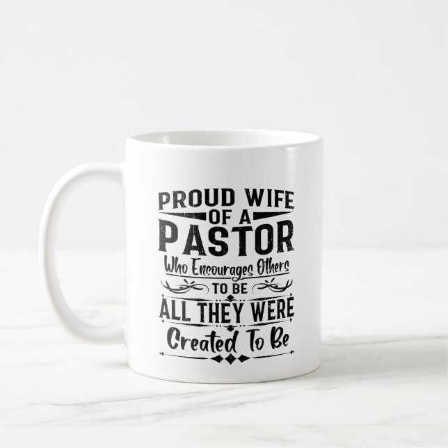 Taza De Café Esposa Orgullosa De Un Pastor (Izquierda)