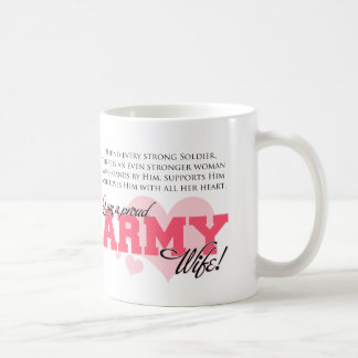 Taza De Café Esposa orgullosa del ejército