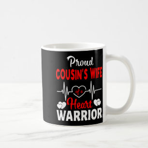 Taza De Café Esposa Prima Orgullosa De Un Guerrero Del Corazón