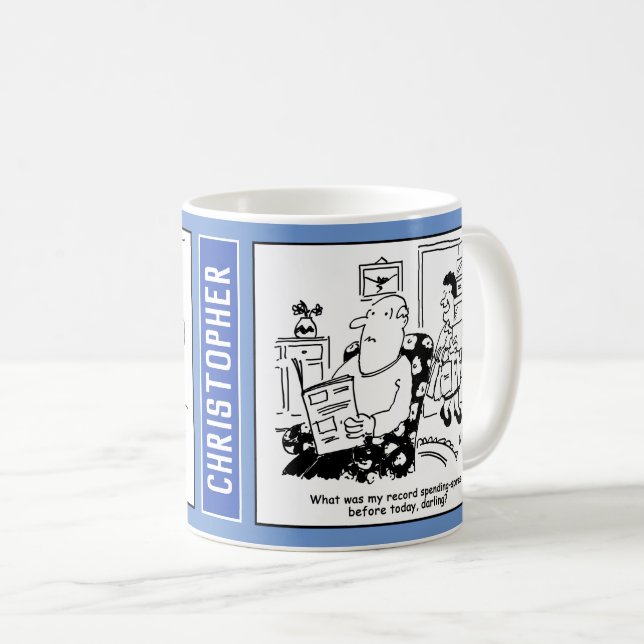 Taza De Café Esposa regresa de las compras de Spree. (Anverso derecho)