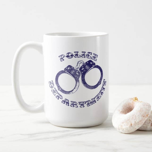 Taza De Café Esposas de policía (Con donut)