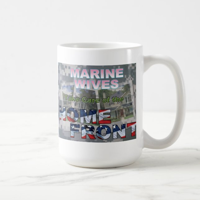 Taza De Café Esposas marinas cuidan el frente residencial (Derecha)