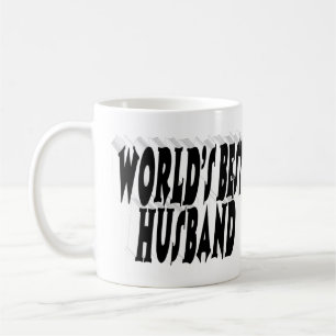 Taza De Café Esposo con medio texto negro